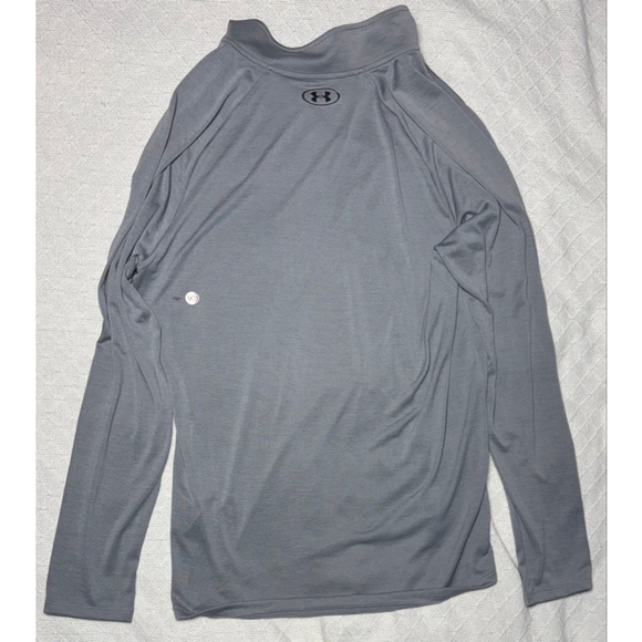 NWT Men's Under Armour Loose Grey Golf Running Heat Gear Quarter Zip Size Large - Picture 4 of 7